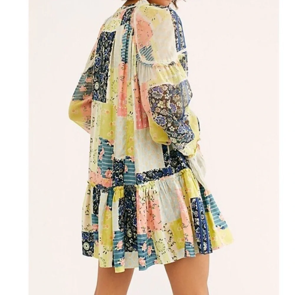 NEW Free People Patch Made In Heaven Dress Small